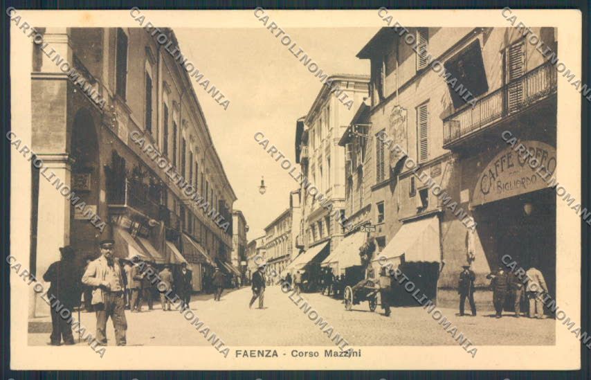 Ravenna Faenza Biliardo Caffè cartolina MV3008 – fronte