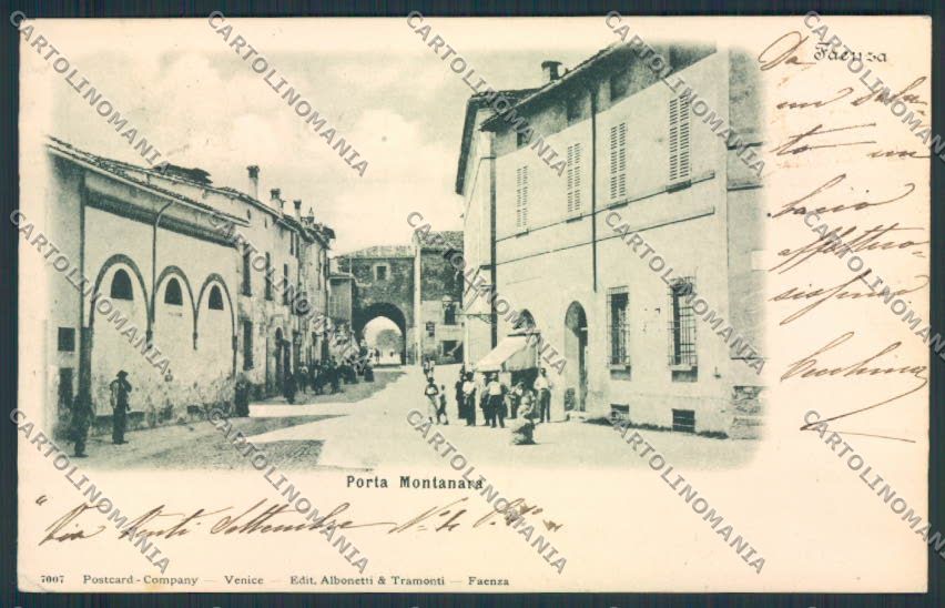Ravenna Faenza Porta Montanara cartolina MV3023 – fronte