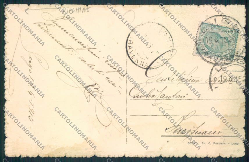 Ravenna Lugo REINCOLLATA cartolina MV3066 – retro