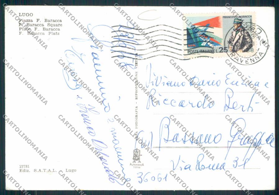 Ravenna Lugo Foto FG cartolina MV3068 – retro