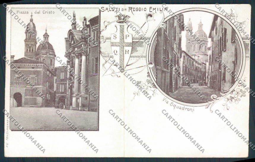 Reggio Emilia Città PIEGA cartolina MV3080 – fronte