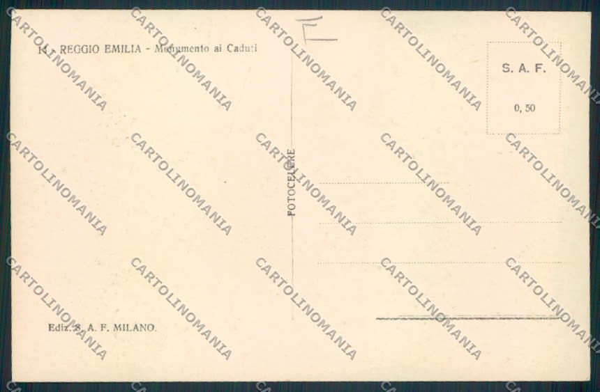 Reggio Emilia Città Foto cartolina MV3086 – retro