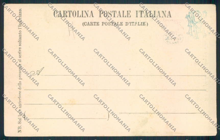 Reggio Emilia Città horse Cavallo cartolina MV3117 – retro