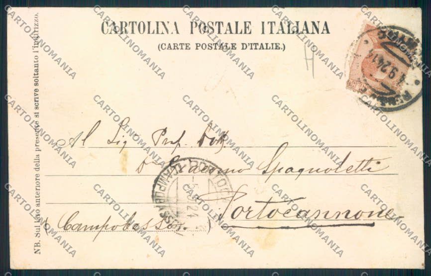 Reggio Emilia Città horse Cavallo cartolina MV3122 – retro