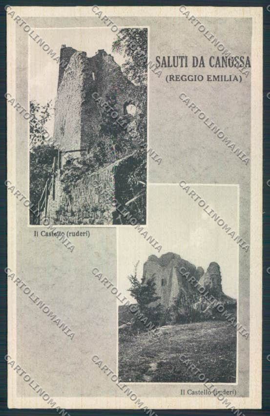 Reggio Emilia Canossa Saluti da cartolina MV3186 – fronte