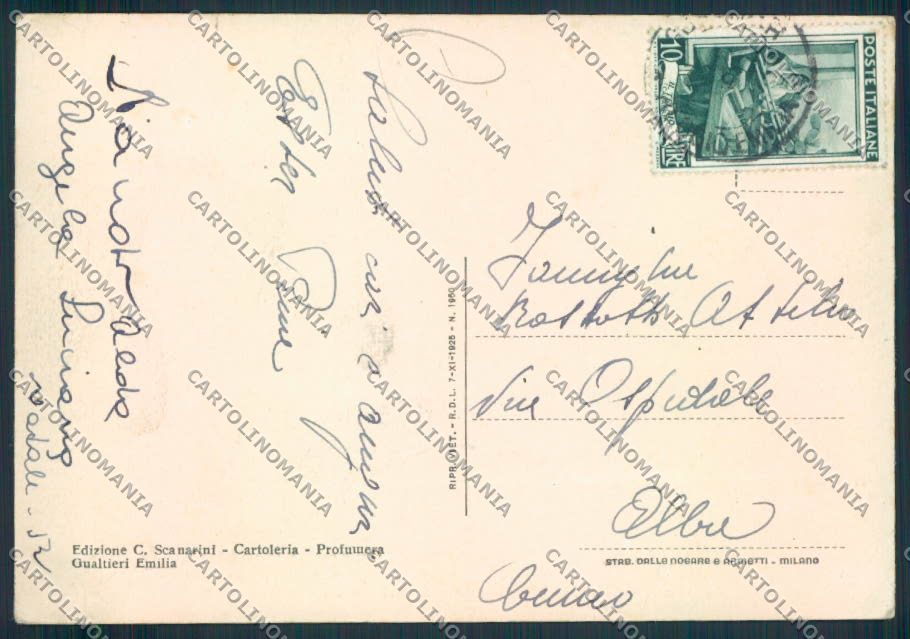 Reggio Emilia Gualtieri FG cartolina MV3211 – retro