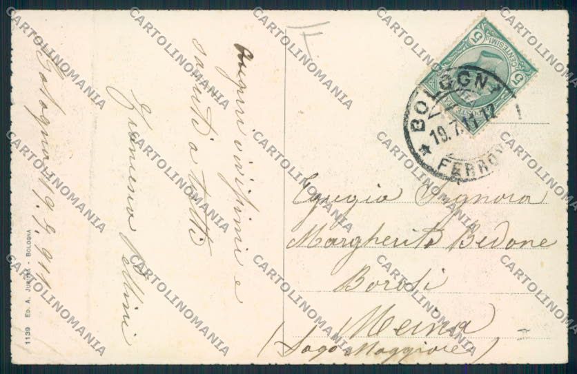 Bologna Città Poste cartolina MV3239 – retro