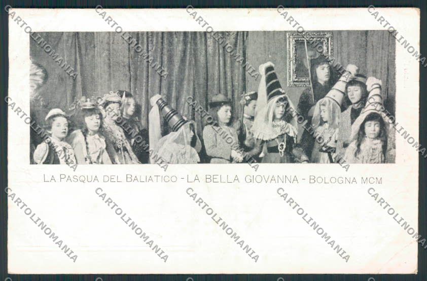 Bologna PIEGHINE Pasqua Baliatico cartolina MV3322 – fronte