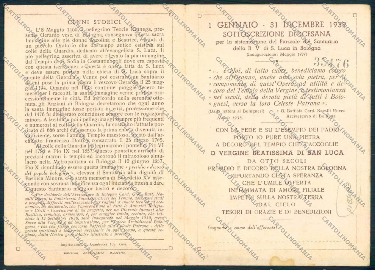 Bologna Città Doppia cartoncino FG cartolina MV3332 – retro
