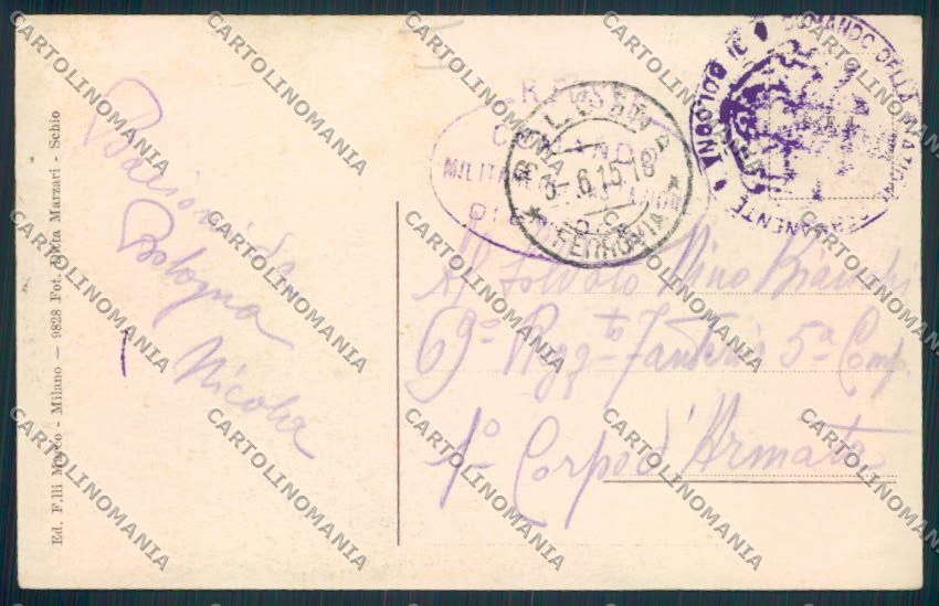 Bologna Città Saluti da cartolina MV3340 – retro