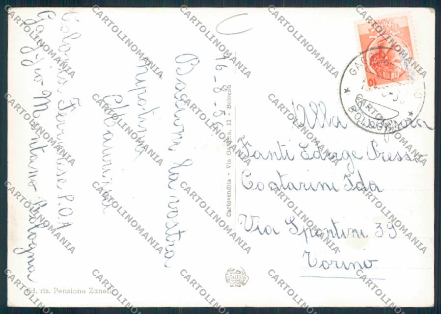 Bologna Gaggio Montano Foto FG cartolina MV3397 – retro