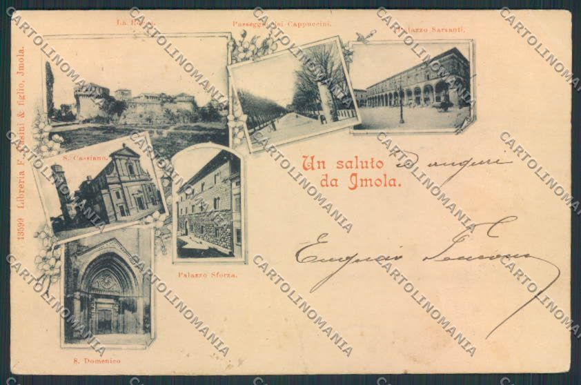 Bologna Imola PIEGHINE Saluti da cartolina MV3448 – fronte