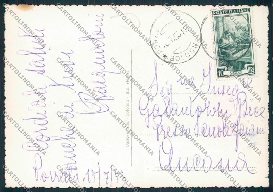 Bologna Porretta Corriera FG cartolina MV3490 – retro