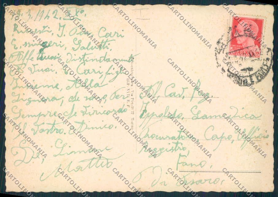 Ferrara Città Corriera Poste FG cartolina MV3564 – retro