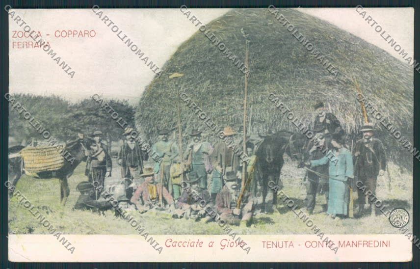 Ferrara Zocca Copparo Caccia Alterocca cartolina MV3582 – fronte