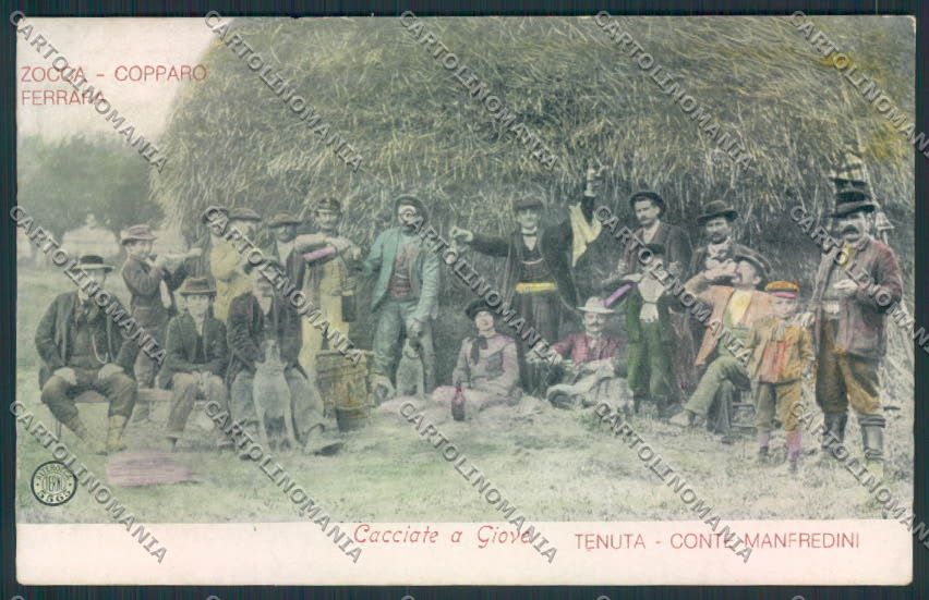 Ferrara Zocca Copparo Caccia Alterocca cartolina MV3583 – fronte