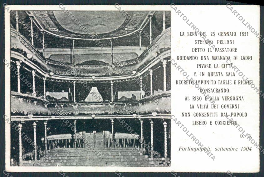 Forlì Forlimpopoli Teatro cartolina MV3698 – fronte