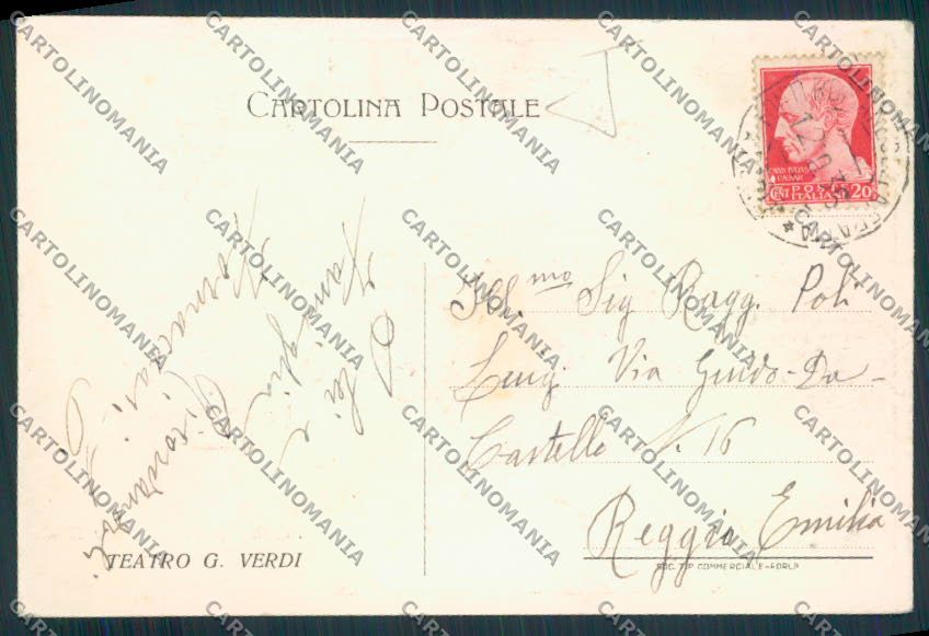 Forlì Forlimpopoli Teatro cartolina MV3698 – retro