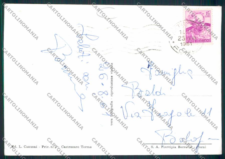 Forlì Castrocaro Foto FG cartolina MV3720 – retro