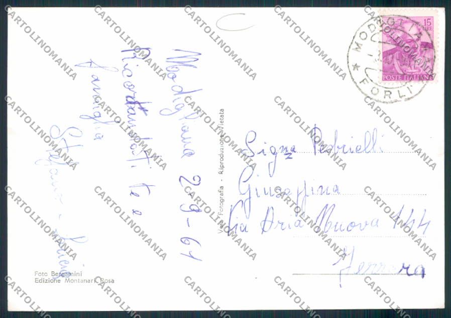 Forlì Modigliana ADESIVO Foto FG cartolina MV3726 – retro