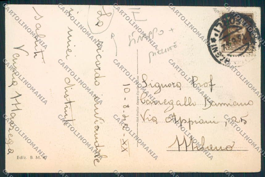 Forlì Cesenatico STRAPPO PIEGHINE cartolina MV3754 – retro