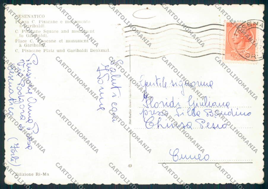 Forlì Cesenatico Foto FG cartolina MV3768 – retro