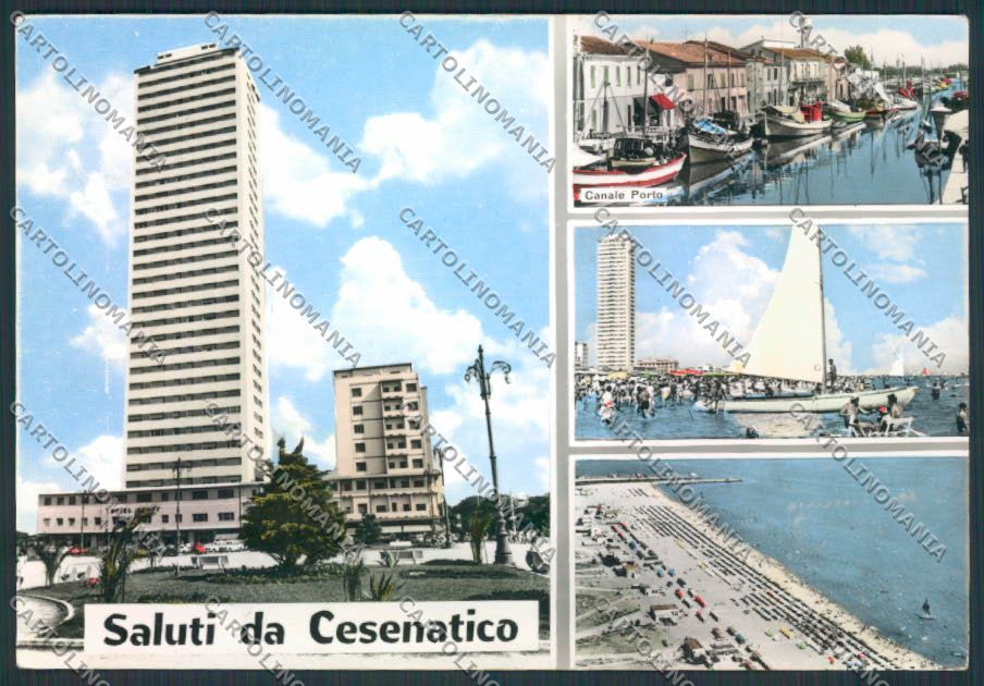 Forlì Cesenatico Saluti da Foto FG cartolina MV3770 – fronte
