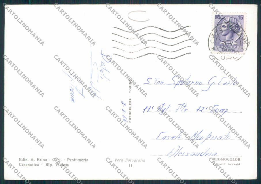 Forlì Cesenatico Saluti da Foto FG cartolina MV3770 – retro