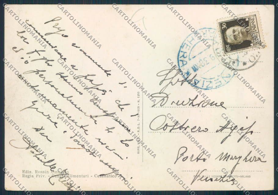 Forlì Cesenatico FG cartolina MV3779 – retro