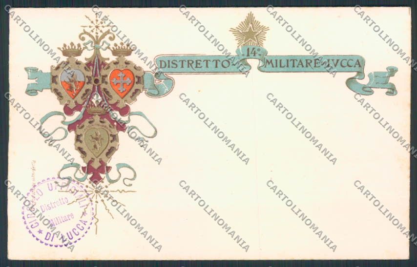 Lucca Città Distretto Militare cartolina MV3832 – fronte