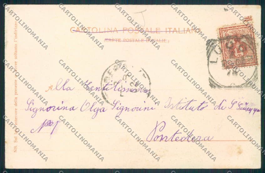 Lucca Ponte San Pietro cartolina MV3870 – retro