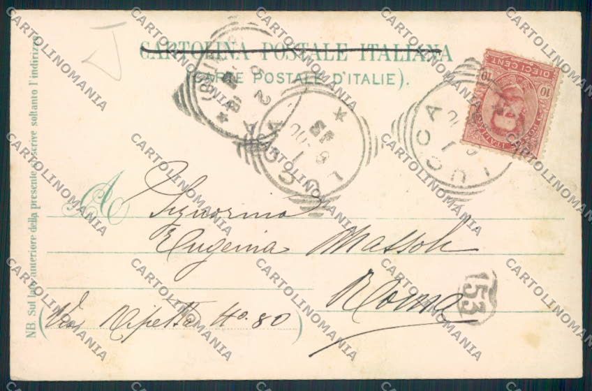 Lucca Saluti Nozzano Borgo a Mozzano cartolina MV3871 – retro