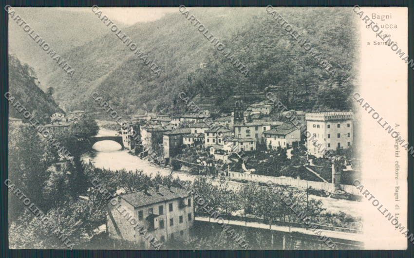 Lucca Bagni di Ponte a Serraglio cartolina MV3900 – fronte