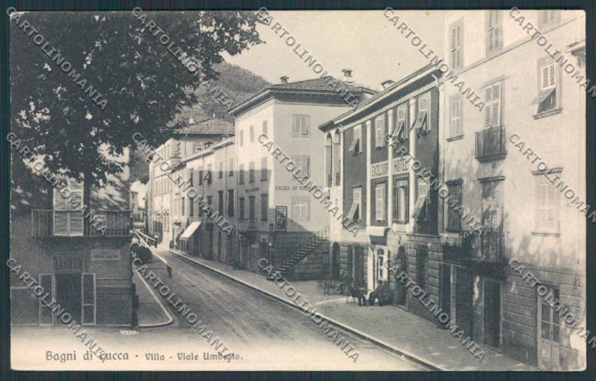 Lucca Bagni di Villa cartolina MV3902 – fronte