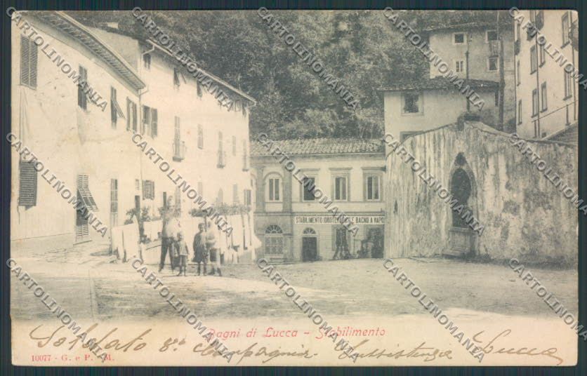 Lucca Bagni di PIEGHINA cartolina MV3904 – fronte