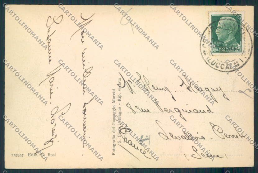 Lucca Coreglia Antelminelli cartolina MV3928 – retro
