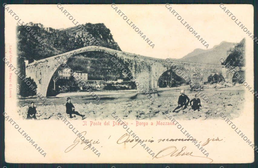 Lucca Borgo a Mozzano cartolina MV3944 – fronte