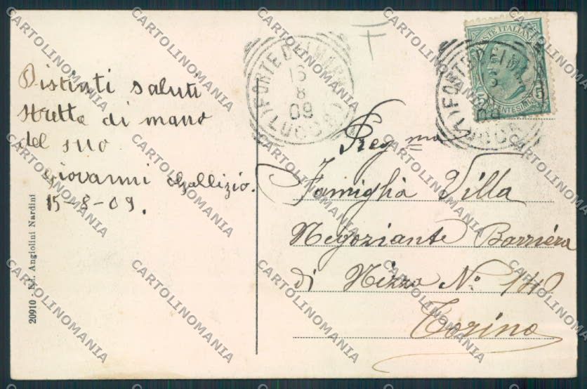 Lucca Forte dei Marmi cartolina MV3988 – retro