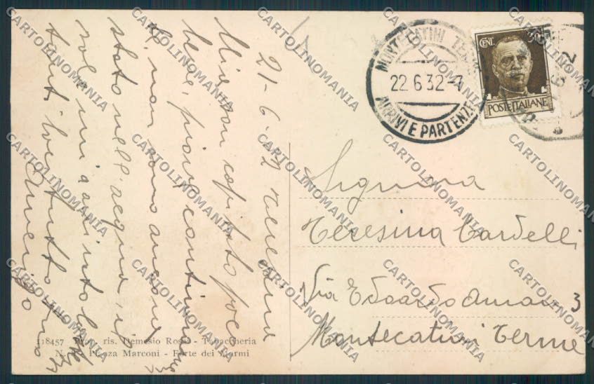 Lucca Forte dei Marmi cartolina MV3992 – retro