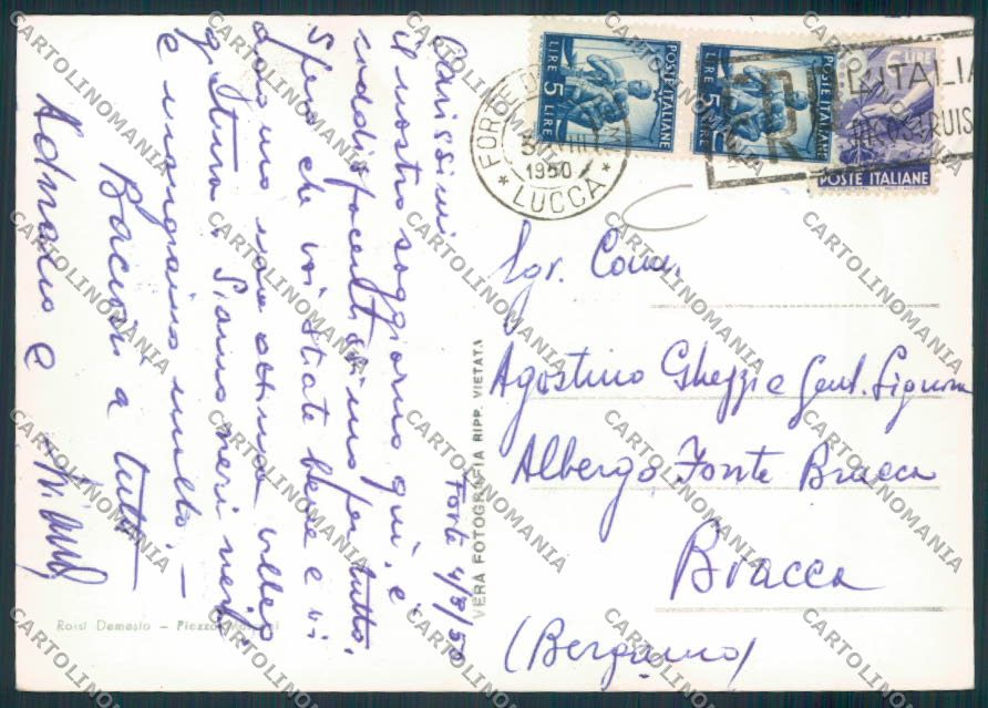 Lucca Forte dei Marmi Foto FG cartolina MV4000 – retro