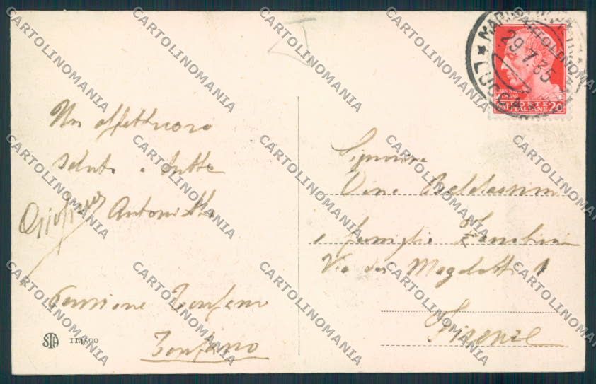 Lucca Pietrasanta cartolina MV4018 – retro