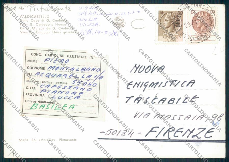 Lucca Pietrasanta Valdicastello Foto FG cartolina MV4030 – retro