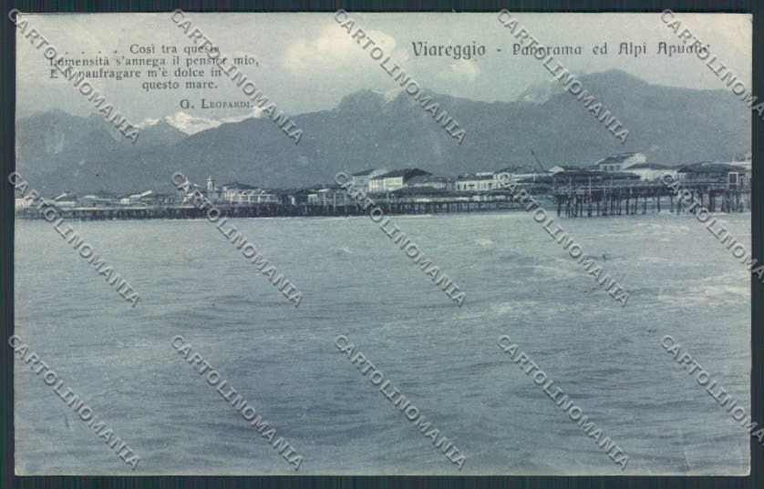 Lucca Viareggio cartolina MV4037 – fronte