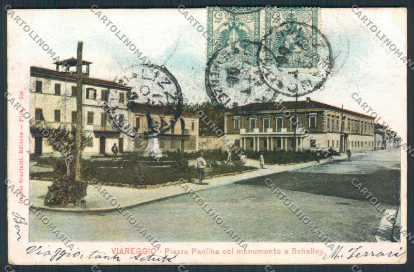 Lucca Viareggio cartolina MV4044 – fronte