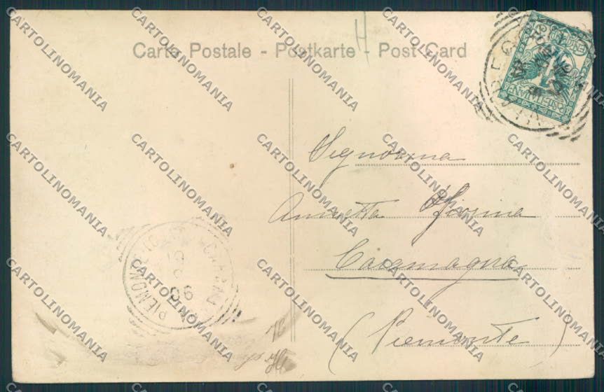 Lucca Viareggio cartolina MV4086 – retro