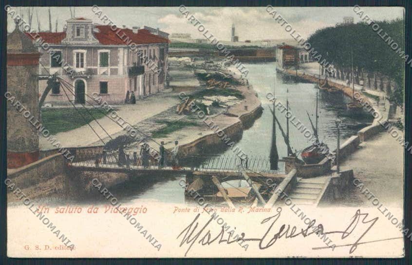 Lucca Viareggio Marina cartolina MV4091 – fronte