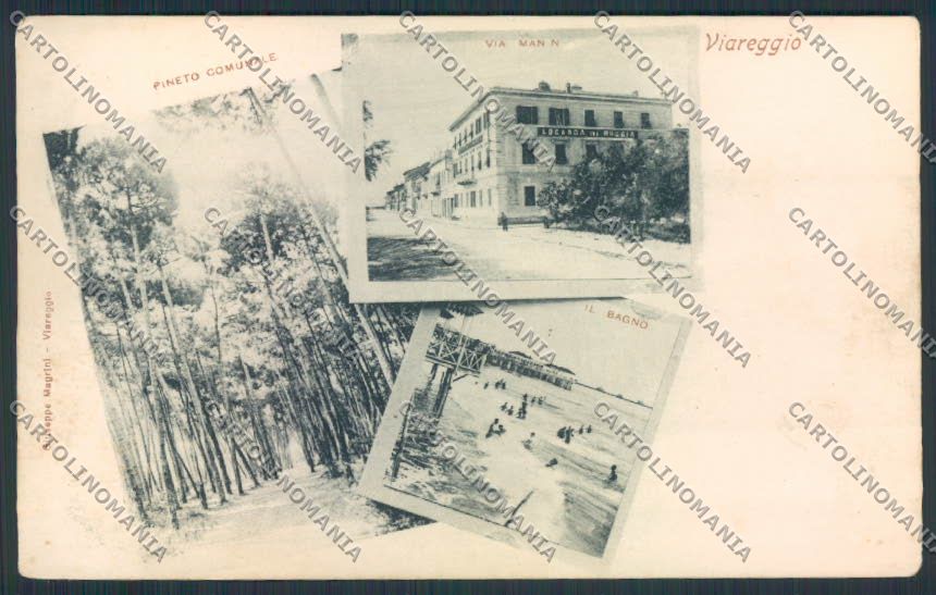 Lucca Viareggio cartolina MV4094 – fronte