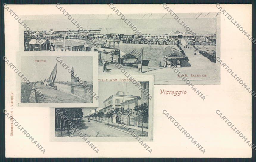 Lucca Viareggio cartolina MV4095 – fronte