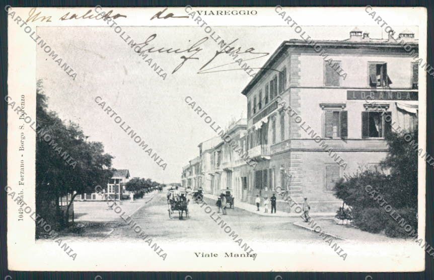 Lucca Viareggio cartolina MV4098 – fronte