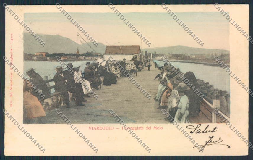 Lucca Viareggio cartolina MV4105 – fronte